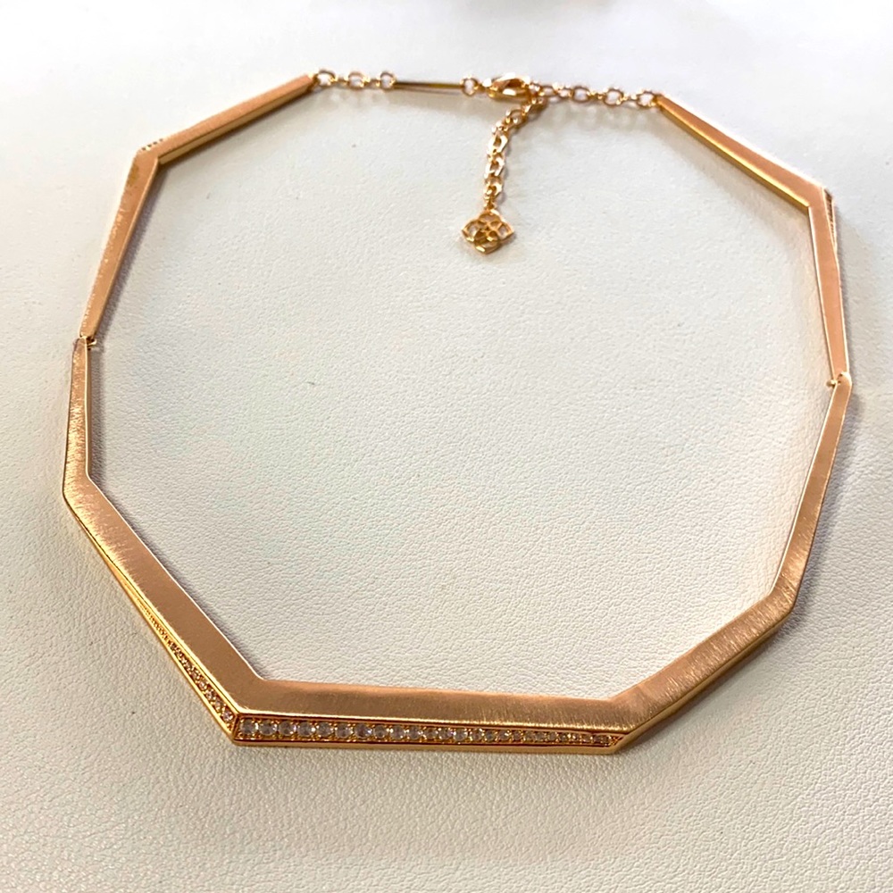 Rose Gold Kendra Scott Cuff Necklace (Adjustable)